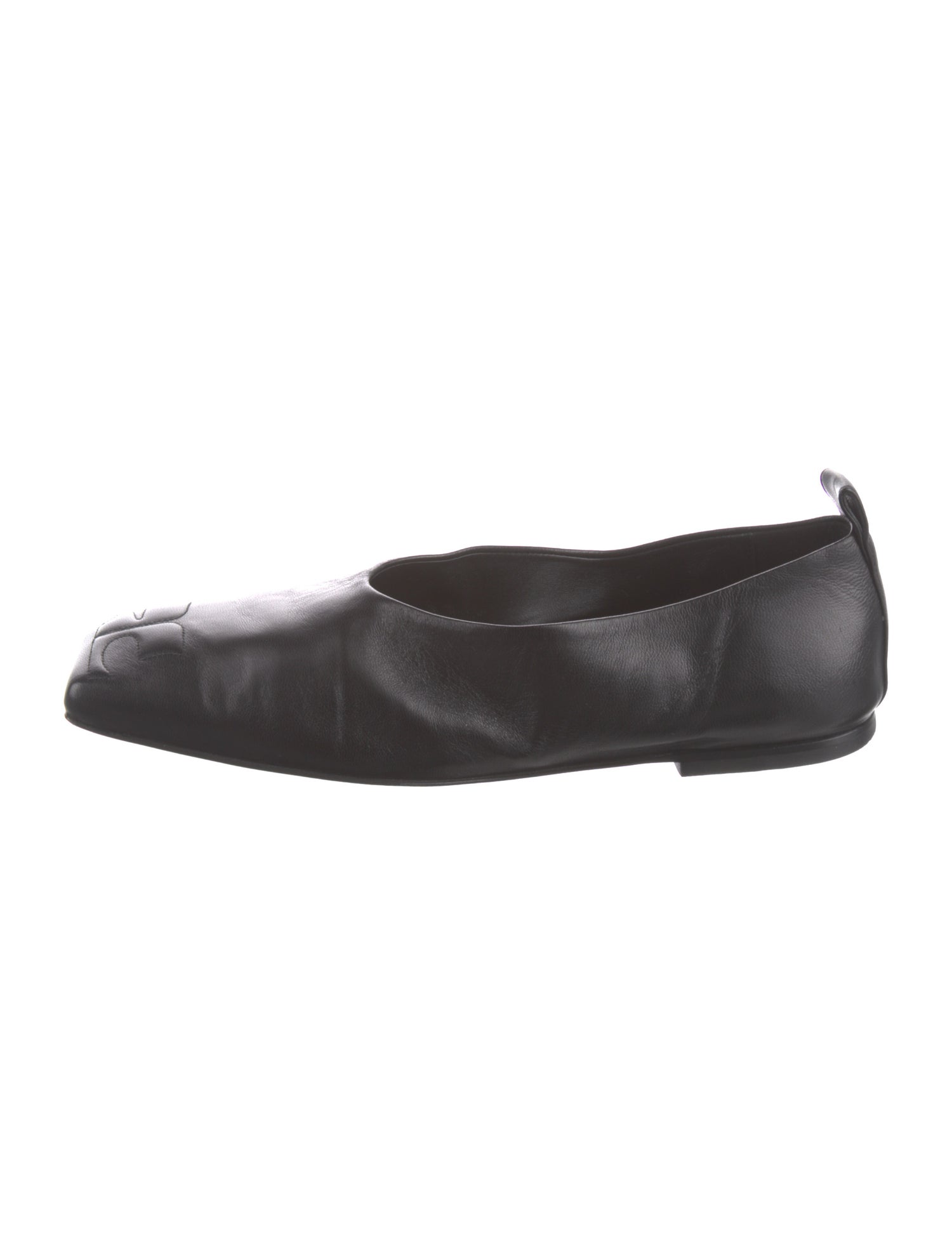 Courrèges Leather Ballet Flats
