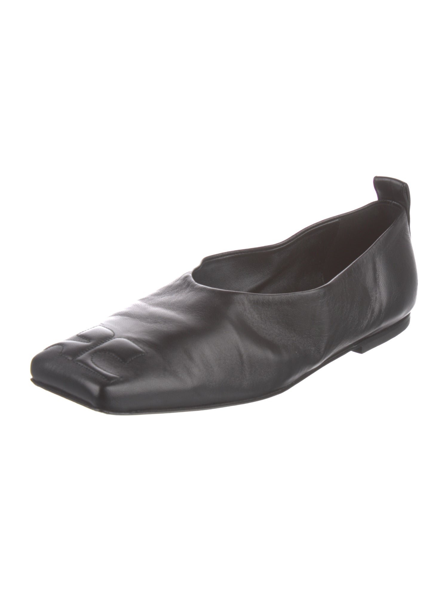 Courrèges Leather Ballet Flats