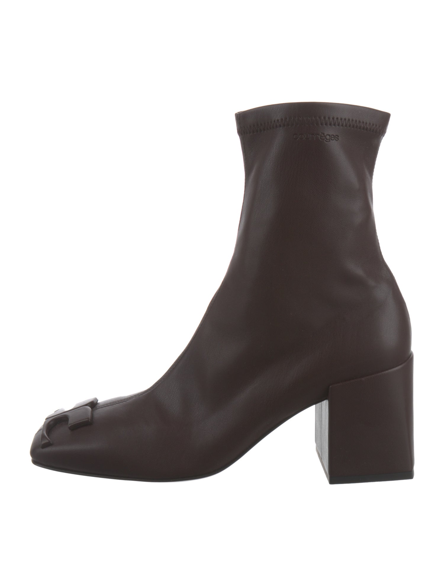 Courrèges Leather Sock Boots