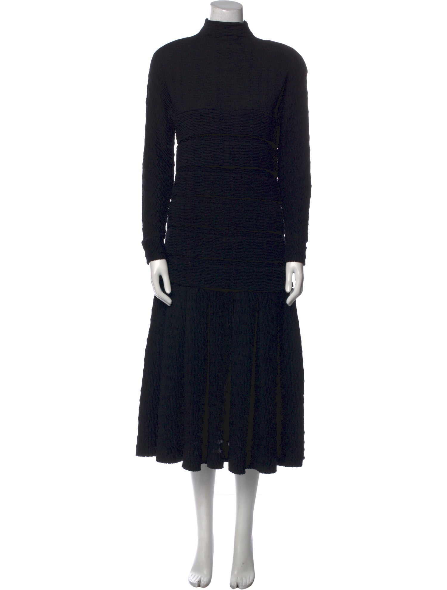 Courrèges Virgin Wool Long Dress