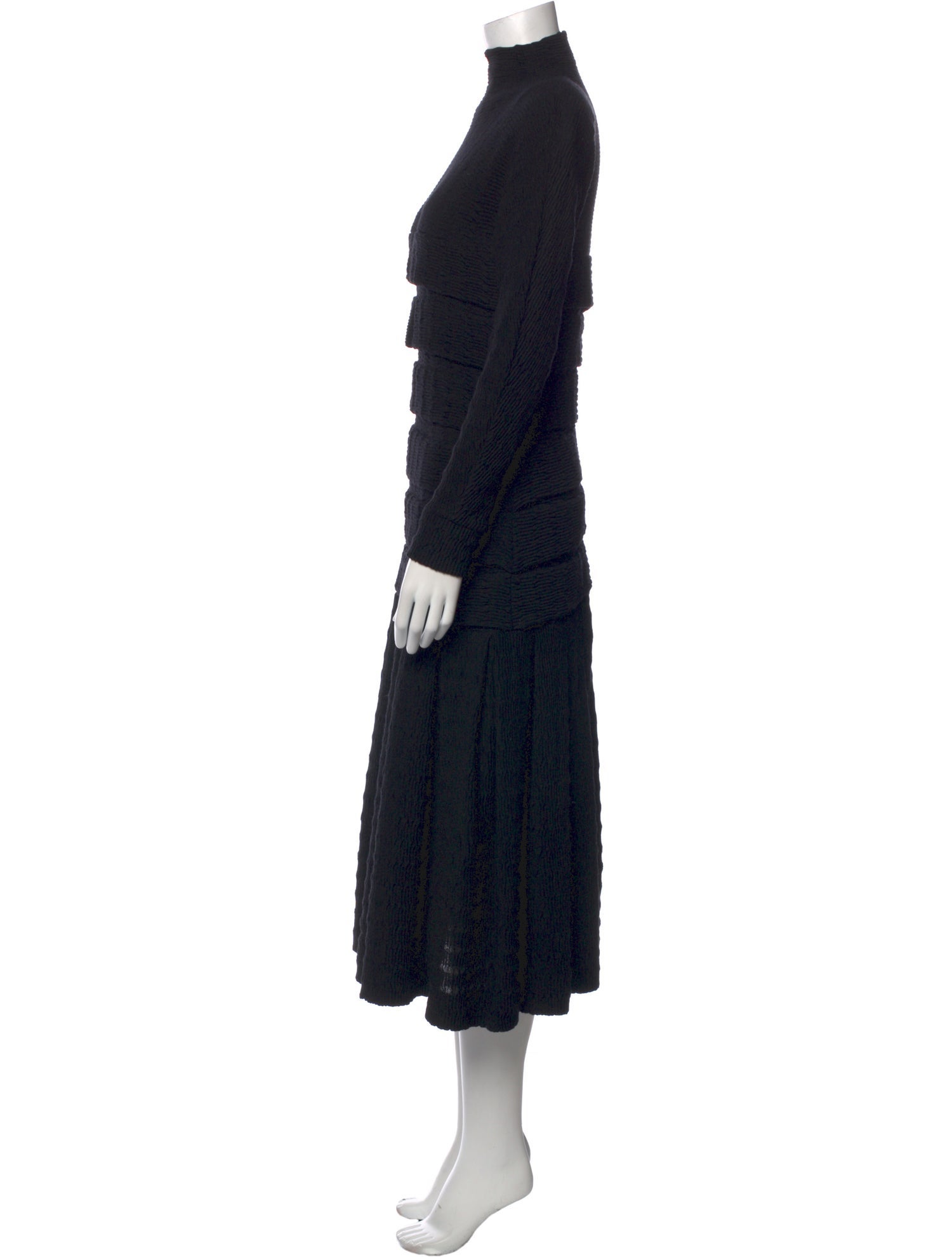 Courrèges Virgin Wool Long Dress