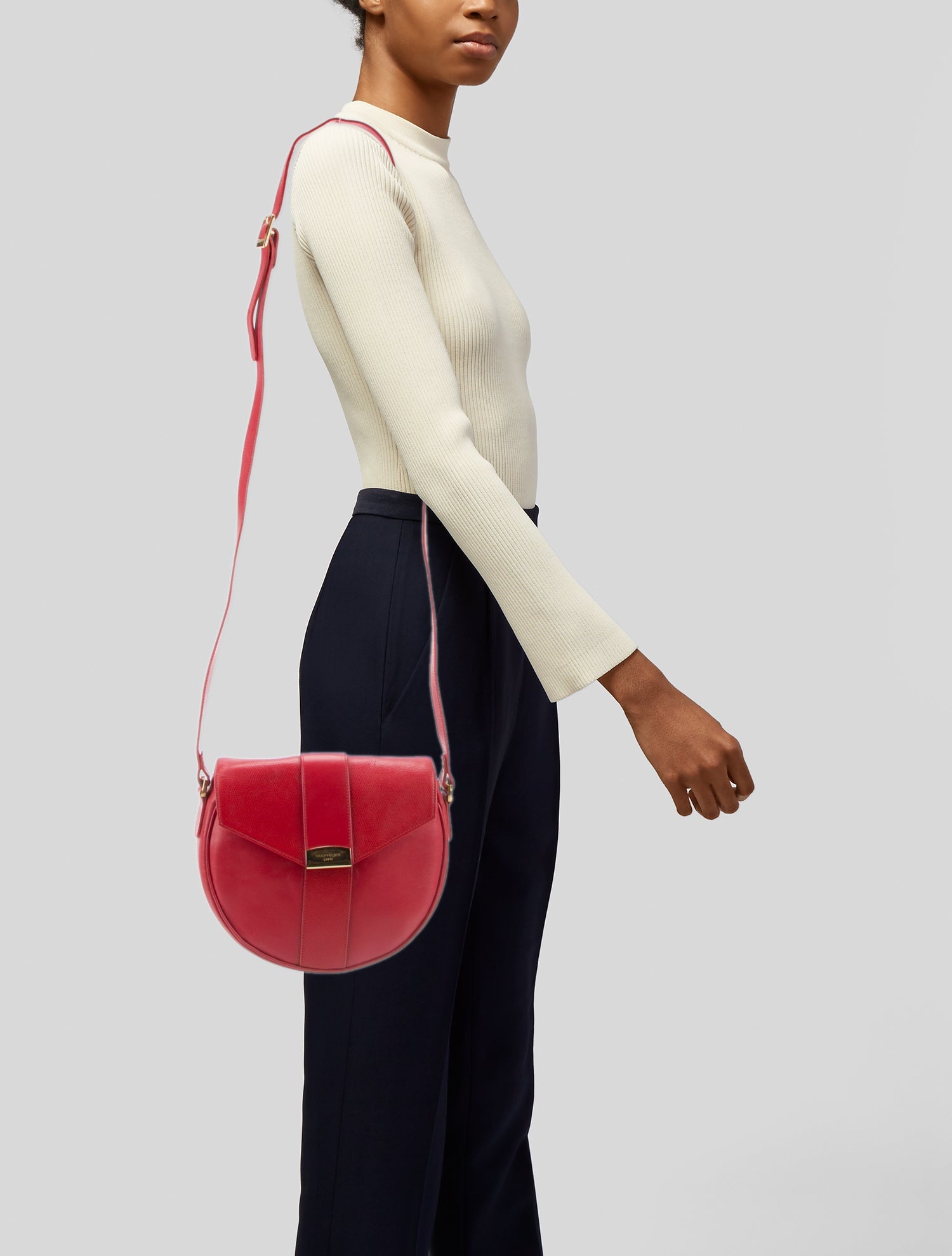 Courrèges Leather Crossbody Bag