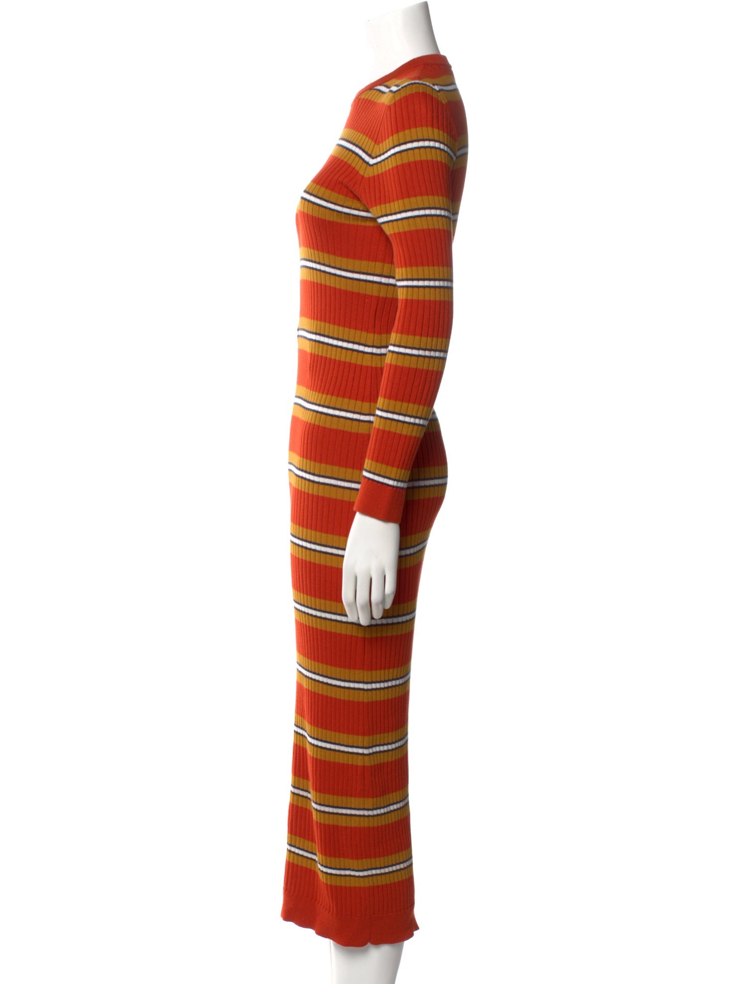 Courrèges Striped Long Dress