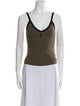 Courrèges Square Neckline Sleeveless Top