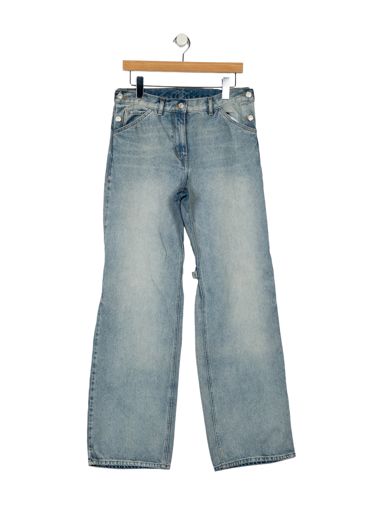 Courrèges Mid-Rise Wide Leg Jeans