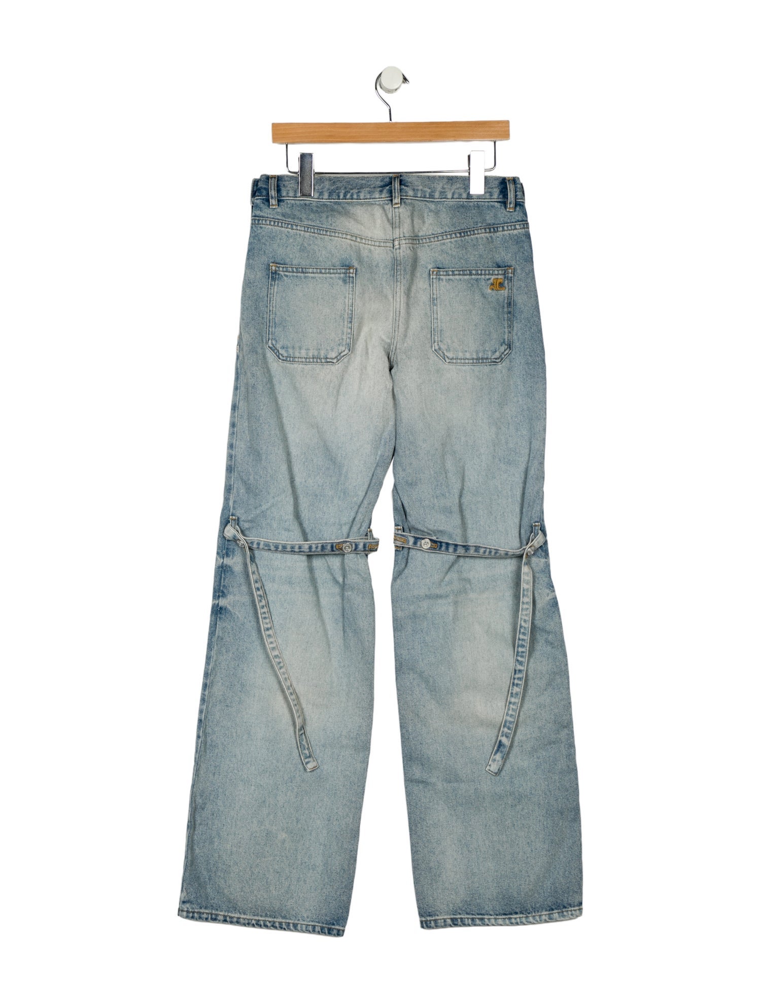 Courrèges Mid-Rise Wide Leg Jeans