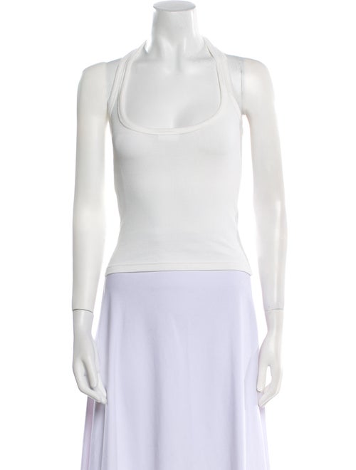 Courrèges Square Neckline Sleeveless Top