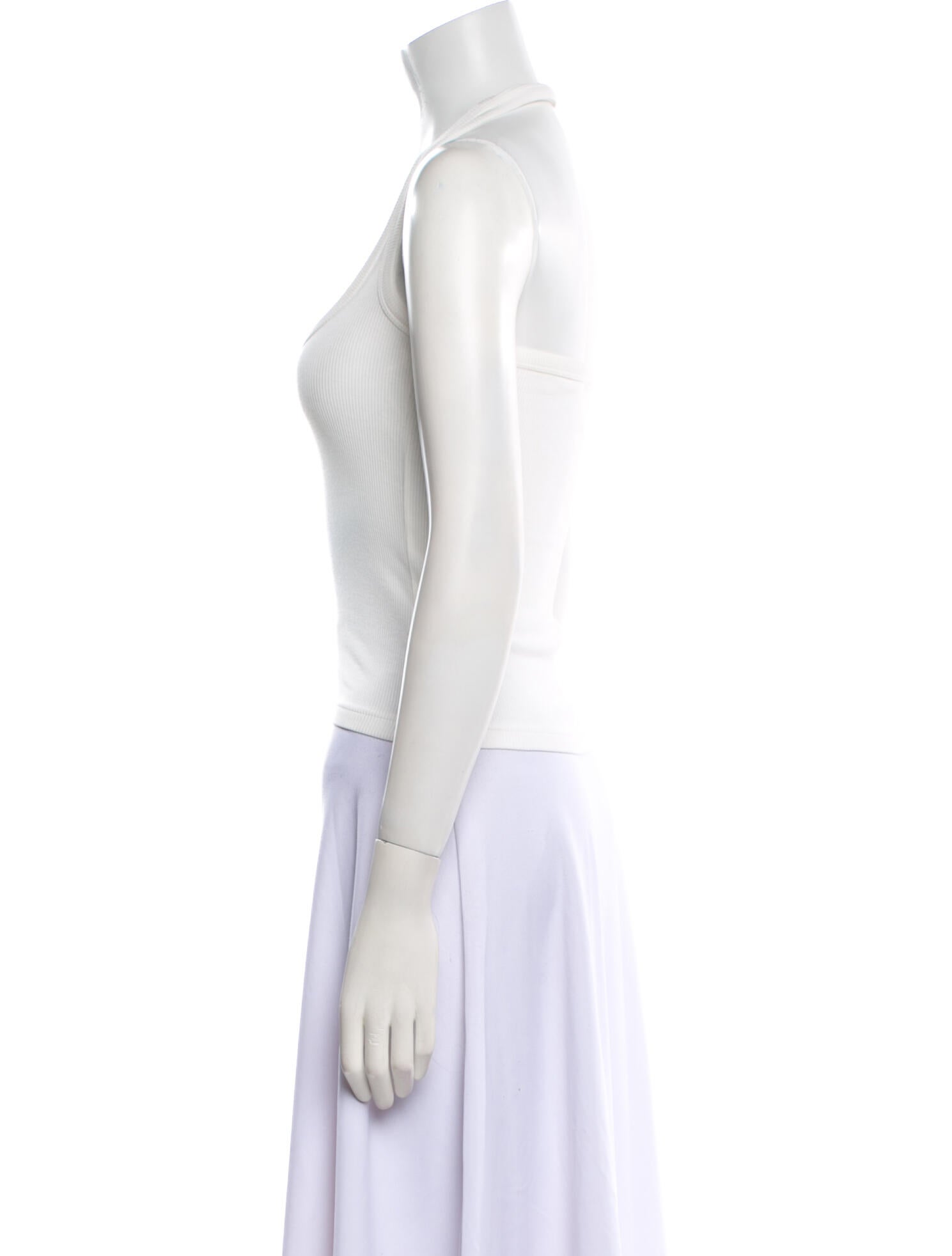 Courrèges Square Neckline Sleeveless Top