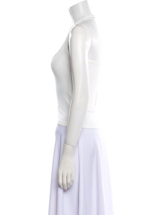 Courrèges Square Neckline Sleeveless Top