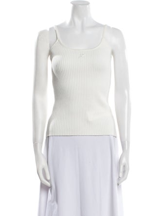 Courrèges Scoop Neck Sleeveless Top