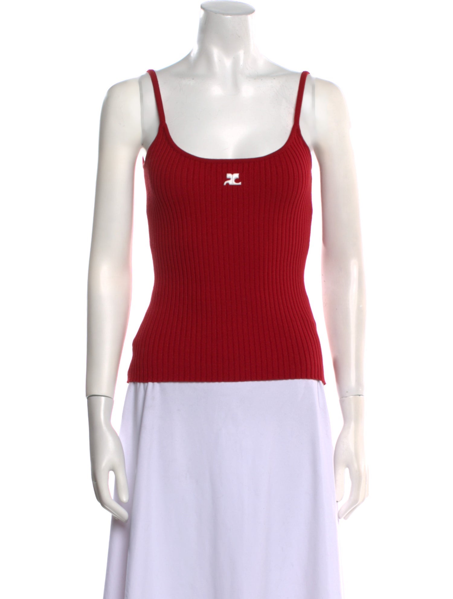 Courrèges Scoop Neck Sleeveless Top