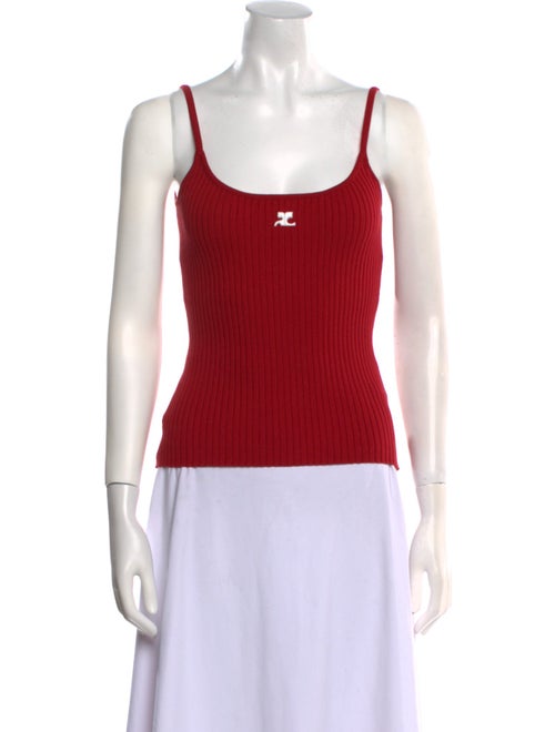 Courrèges Scoop Neck Sleeveless Top