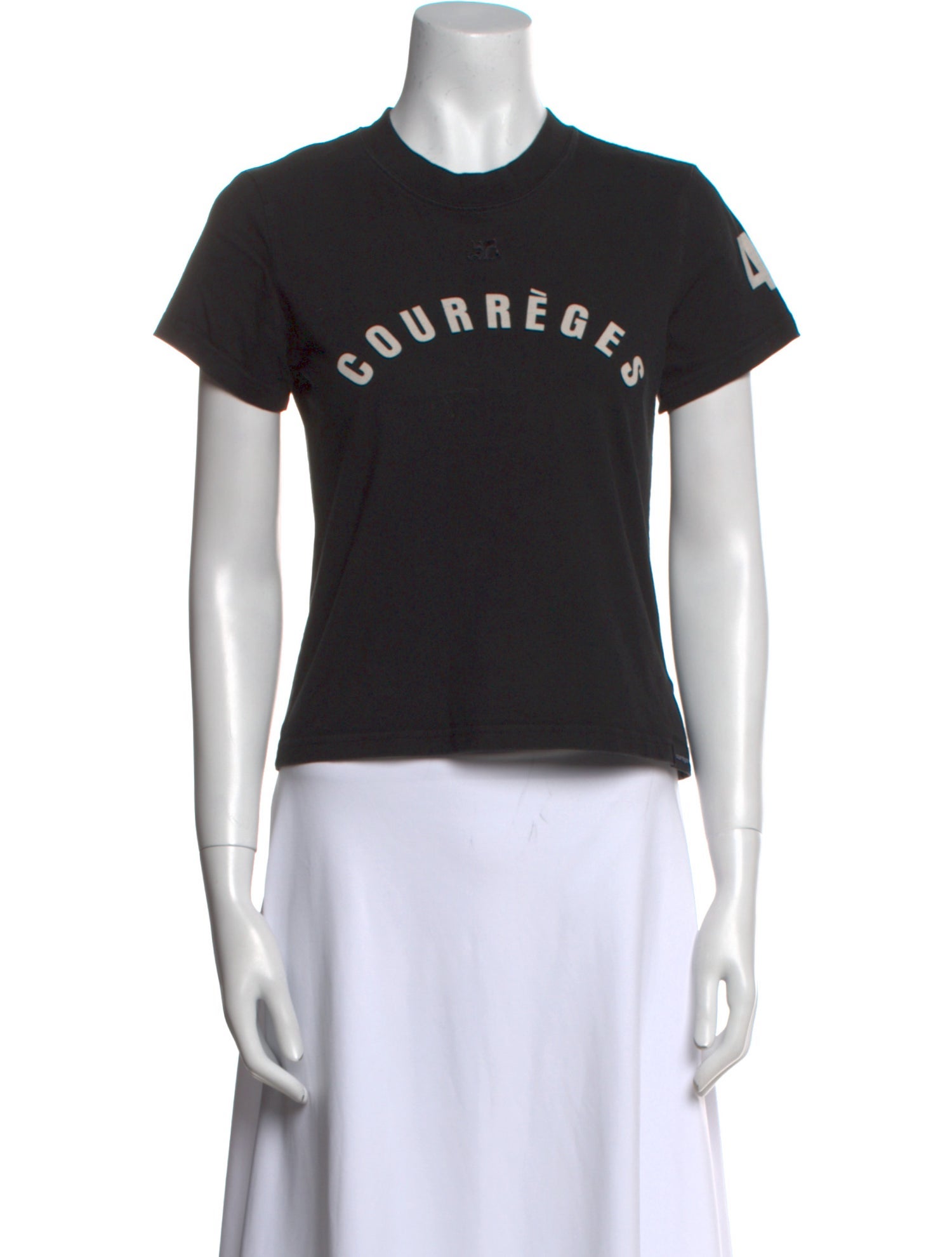 Courrèges Graphic Print Crew Neck T-Shirt