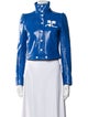 Courrèges Graphic Print Biker Jacket