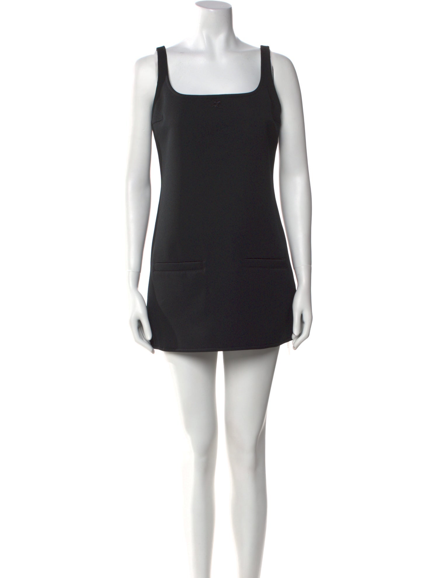 Courrèges Square Neckline Mini Dress
