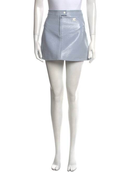 Courrèges Embroidered Accent Mini Skirt