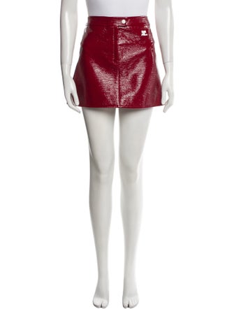 Courrèges Embroidered Accent Mini Skirt