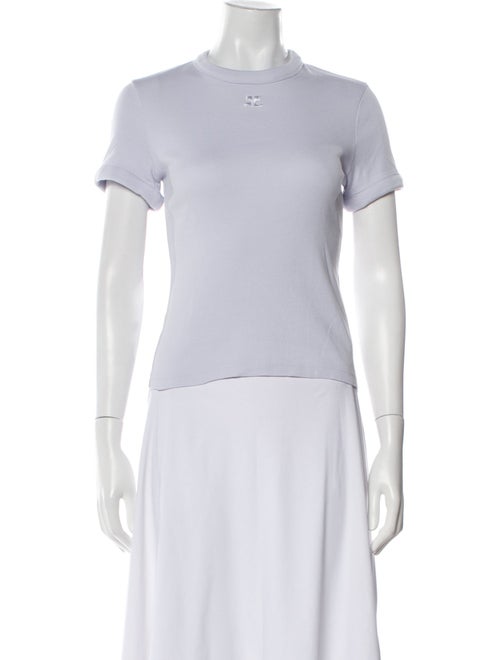 Courrèges Mock Neck Short Sleeve T-Shirt