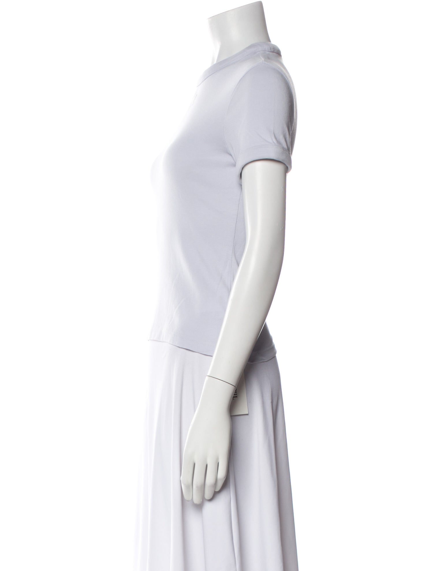 Courrèges Mock Neck Short Sleeve T-Shirt