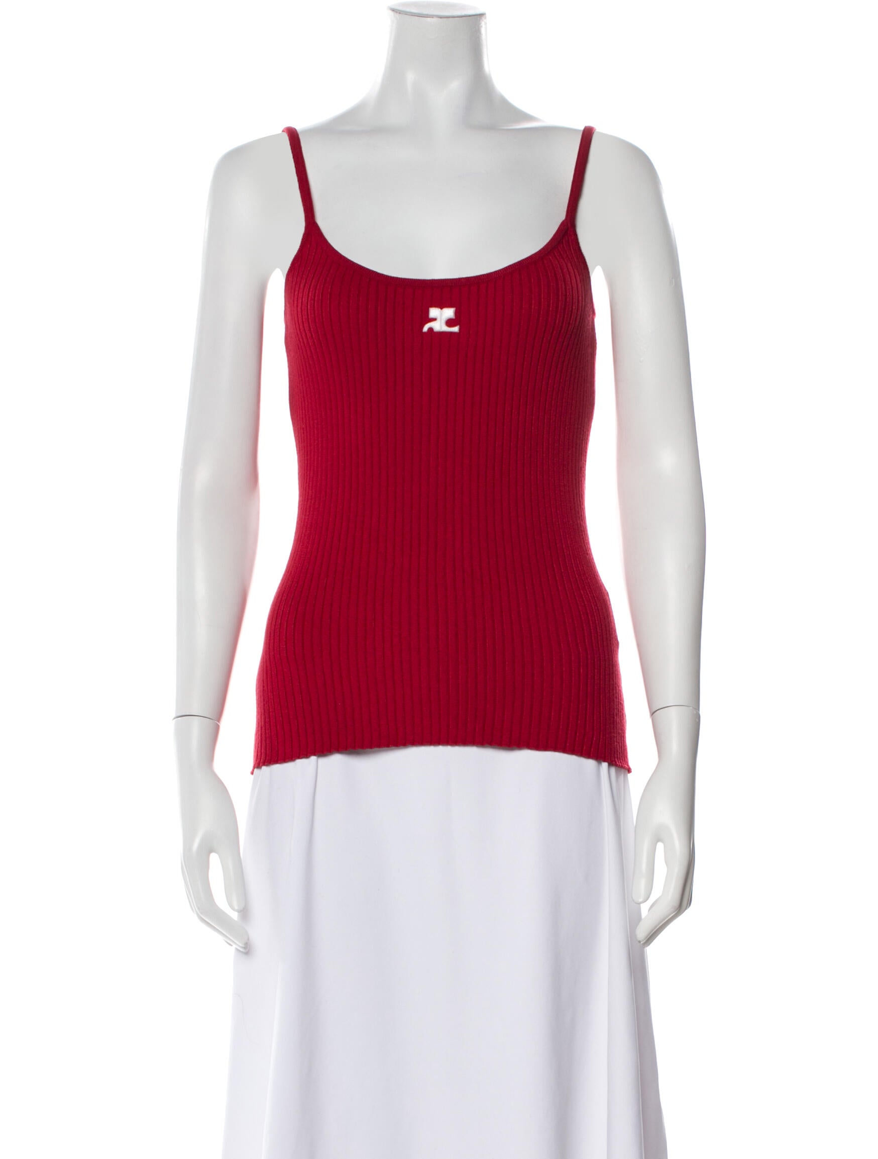 Courrèges Scoop Neck Sleeveless Top