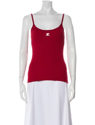 Courrèges Scoop Neck Sleeveless Top