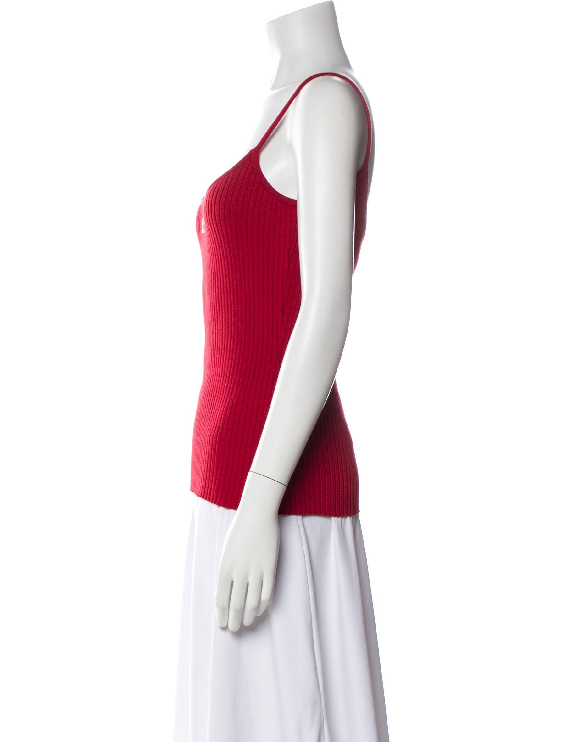 Courrèges Scoop Neck Sleeveless Top