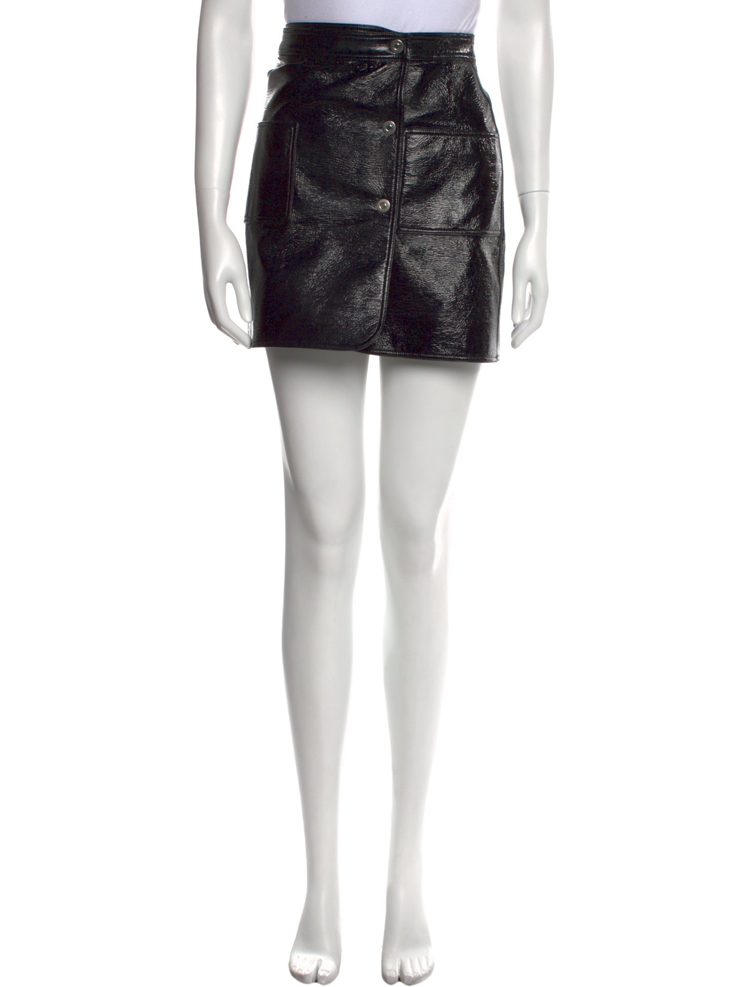 Courrèges Embroidered Accent Mini Skirt