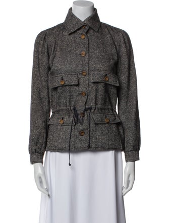 Courrèges Wool Tweed Pattern Jacket