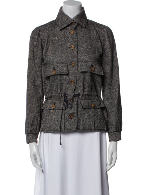 Courrèges Wool Tweed Pattern Jacket