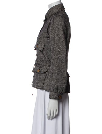 Courrèges Wool Tweed Pattern Jacket