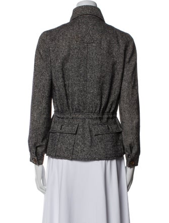 Courrèges Wool Tweed Pattern Jacket