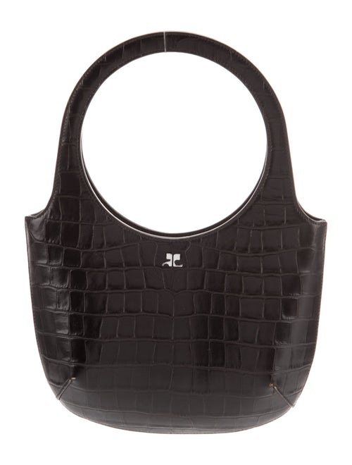Courrèges Embossed Leather Top Handle Bag