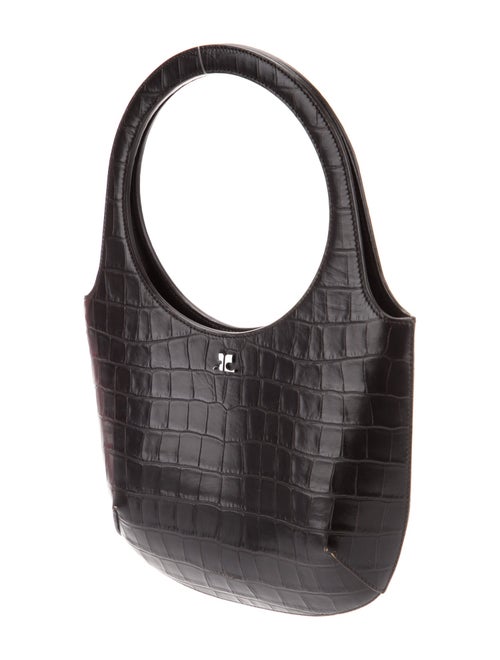 Courrèges Embossed Leather Top Handle Bag