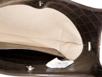 Courrèges Embossed Leather Top Handle Bag