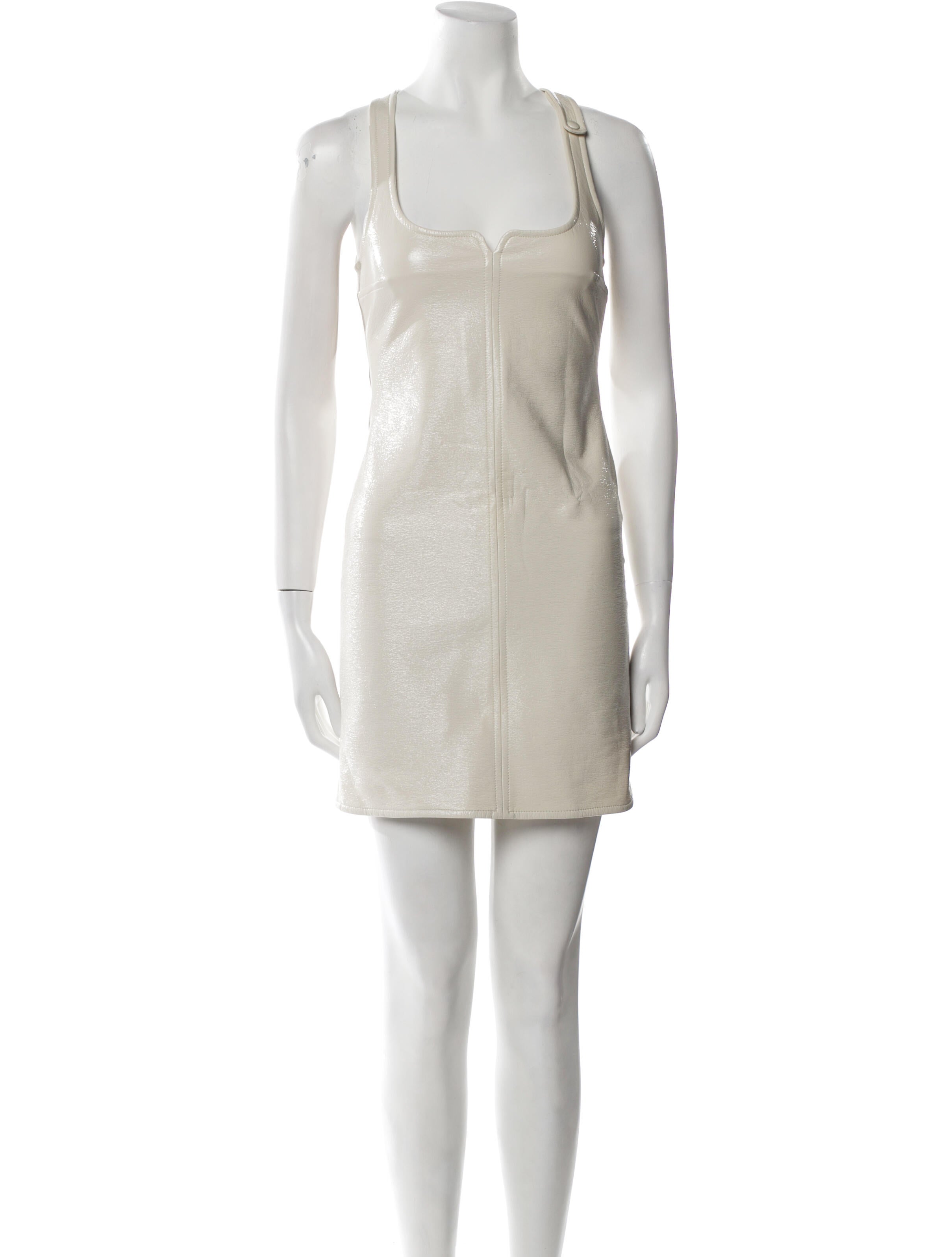Courrèges Faux Leather Mini Dress w/ Tags