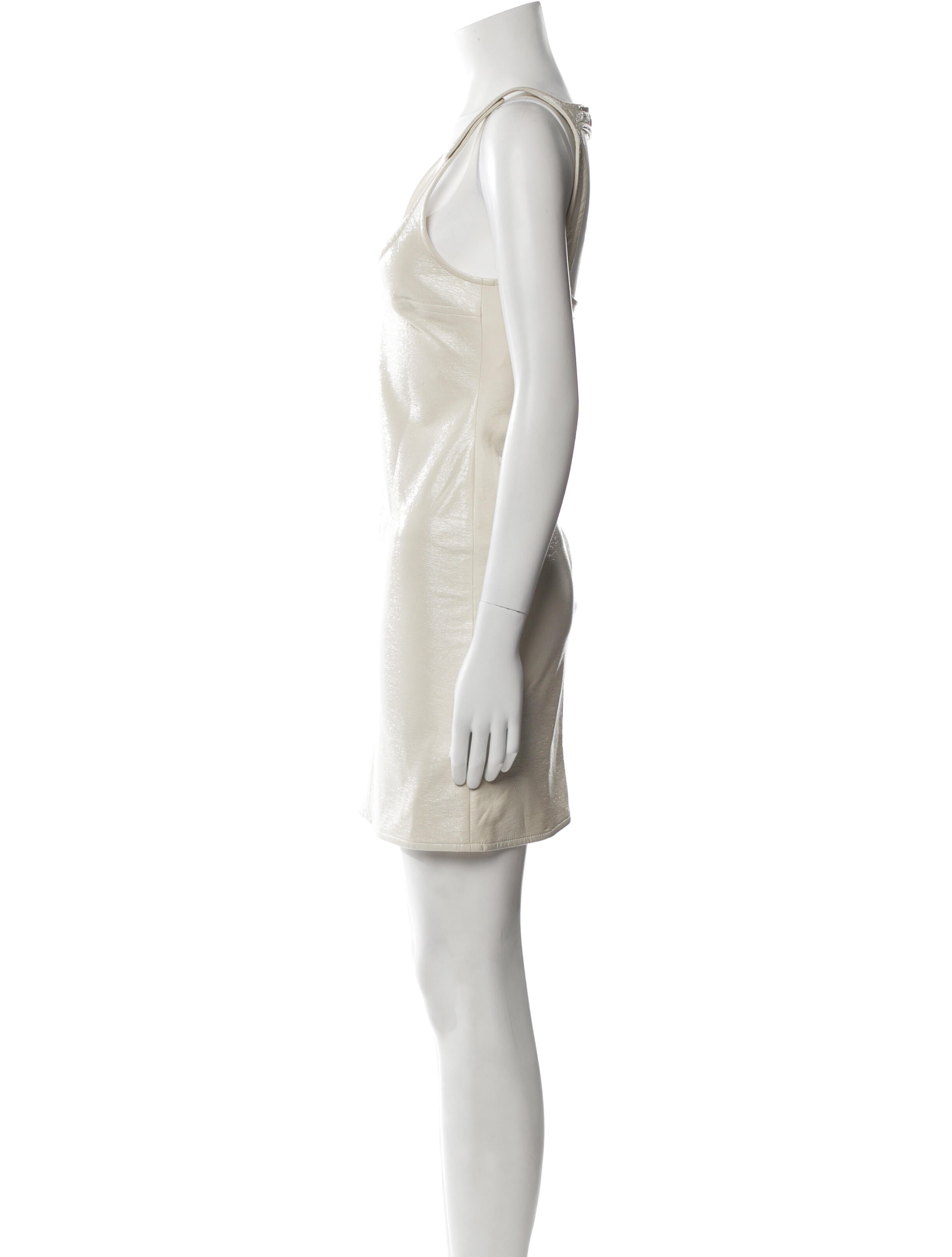 Courrèges Faux Leather Mini Dress w/ Tags
