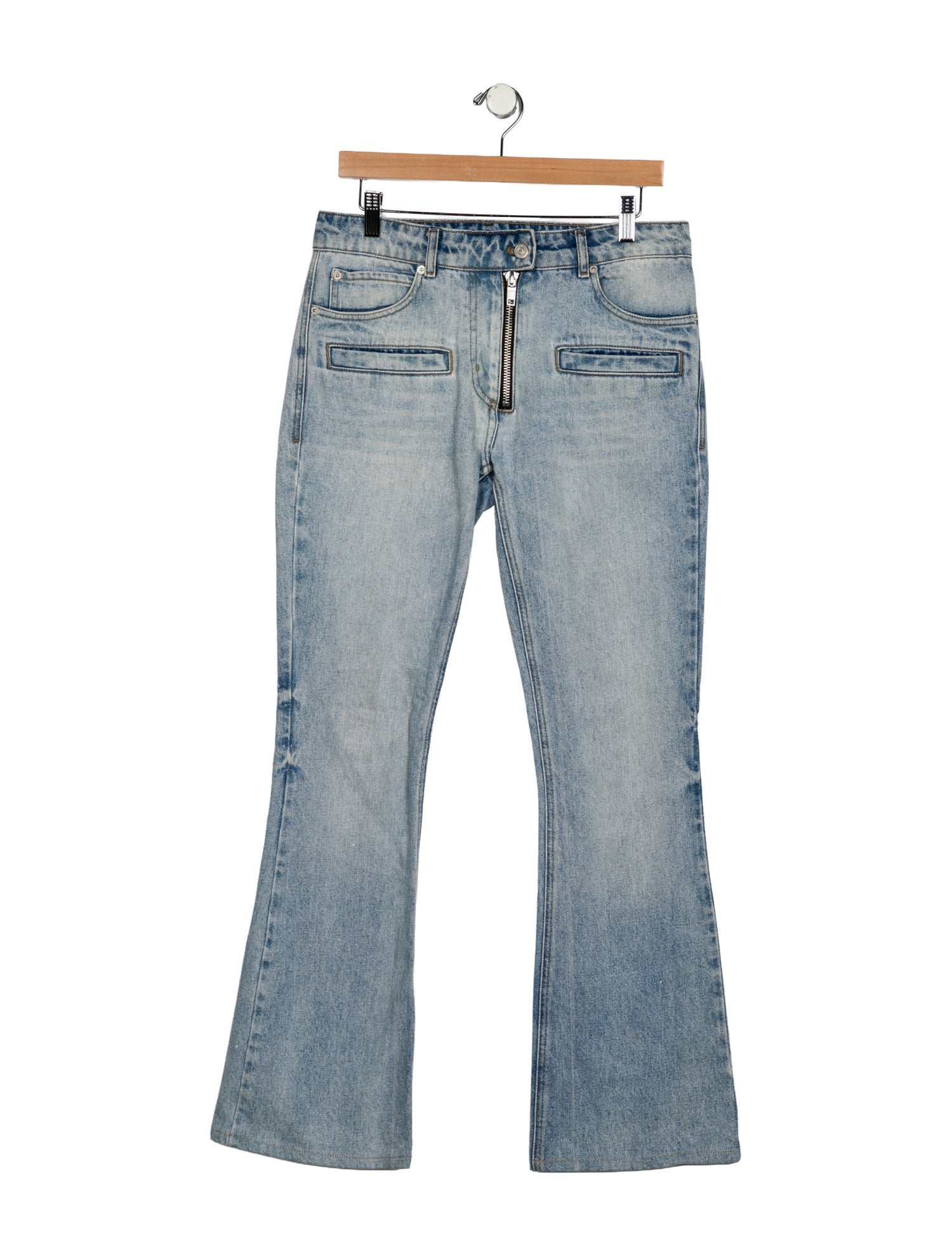 Courrèges Mid-Rise Wide Leg Jeans