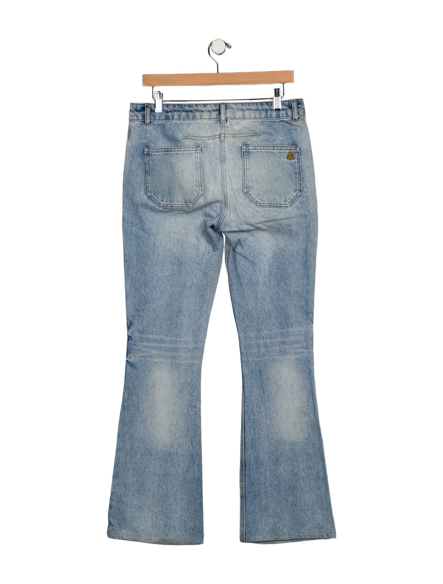 Courrèges Mid-Rise Wide Leg Jeans