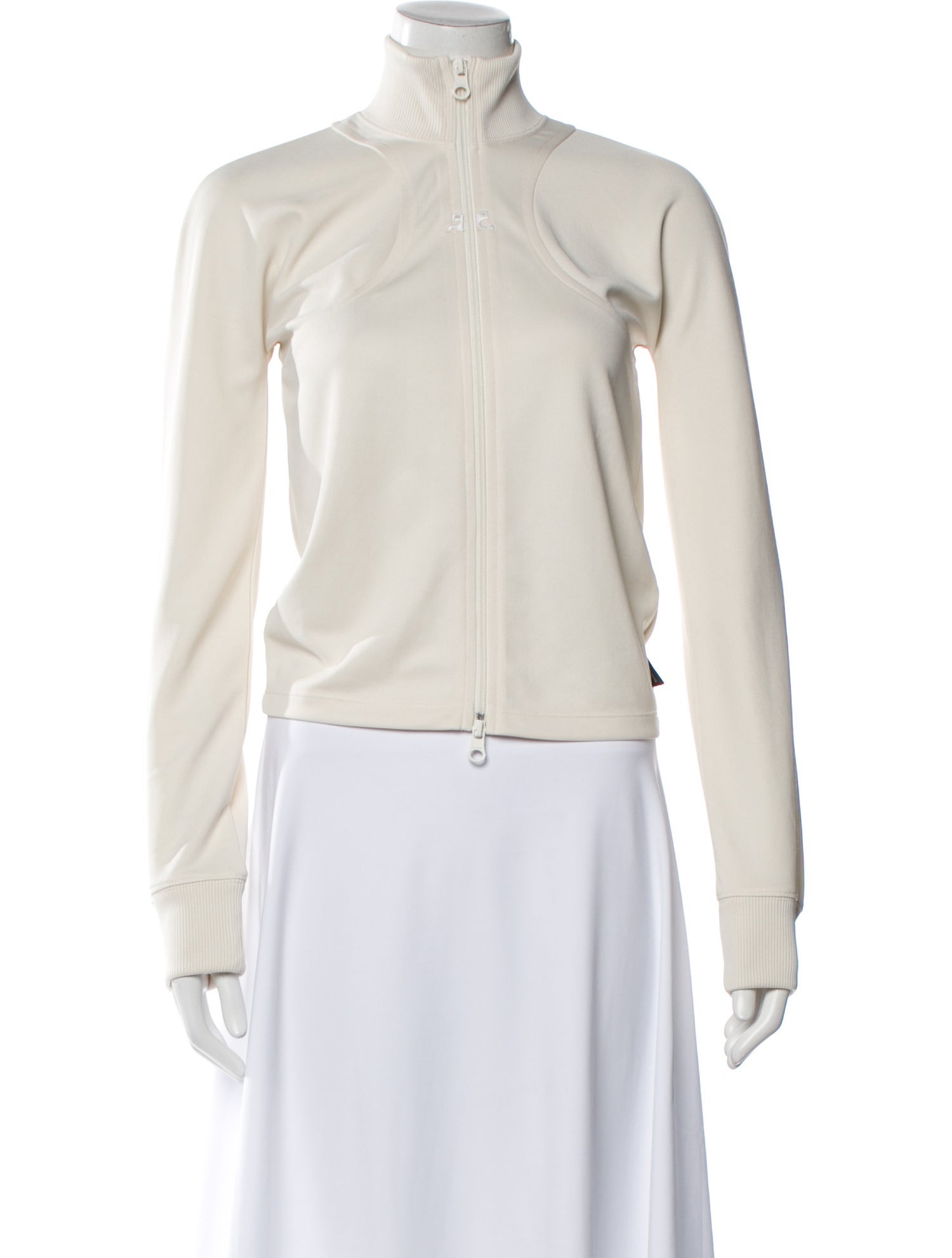 Courrèges Mock Neck Long Sleeve Sweatshirt w/ Tags