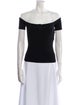 Courrèges Off-The-Shoulder Short Sleeve Top