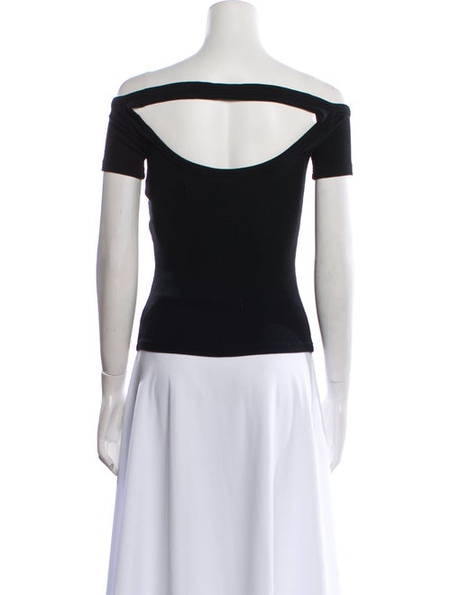 Courrèges Off-The-Shoulder Short Sleeve Top