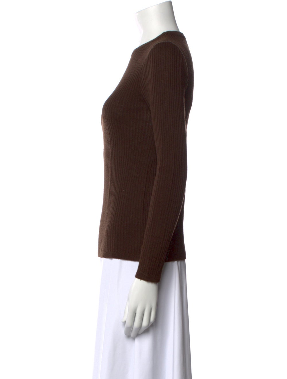 Courrèges Sweater Brown Embroidered Accent Long S… - image 2