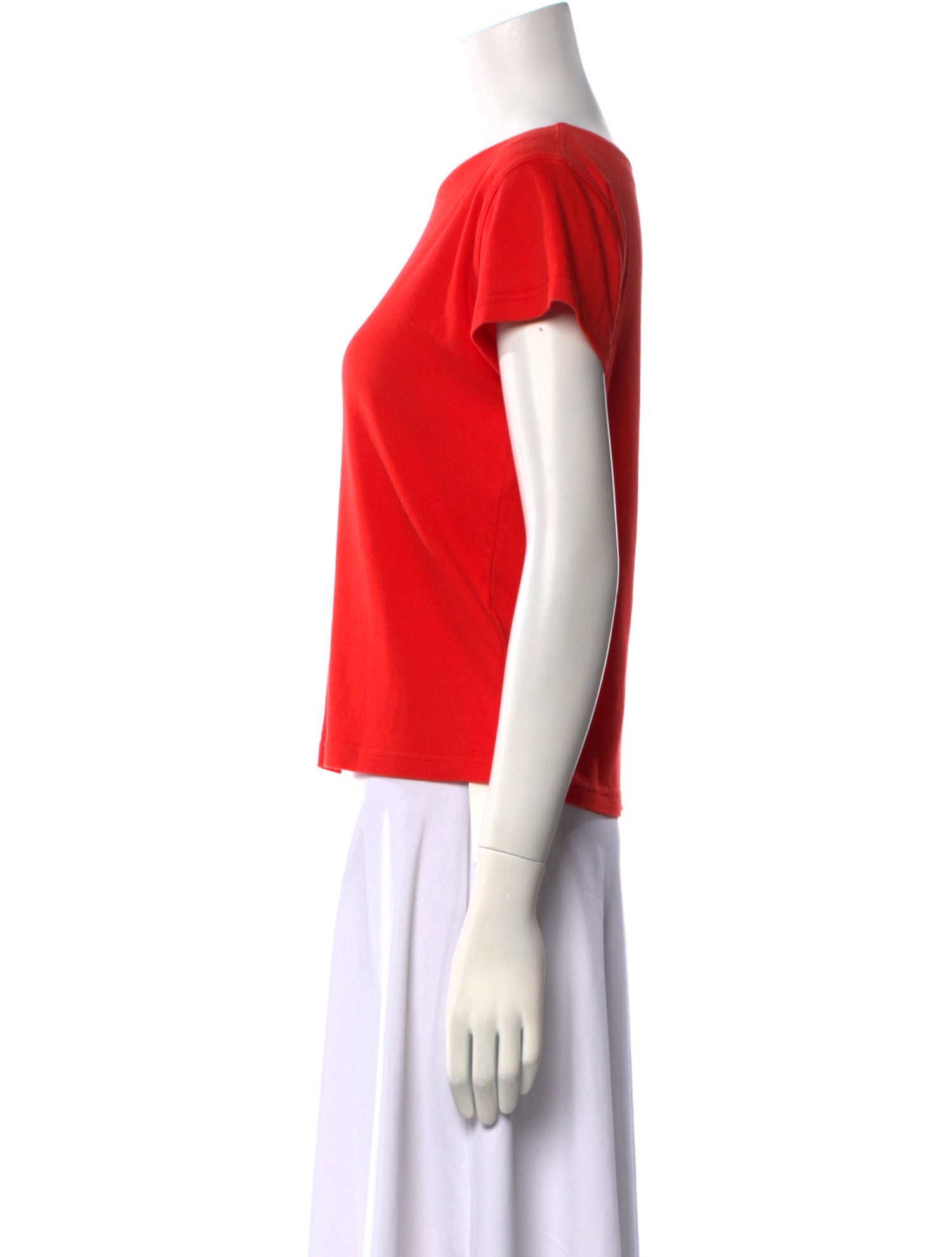 Courrèges Bateau Neckline Short Sleeve T-Shirt