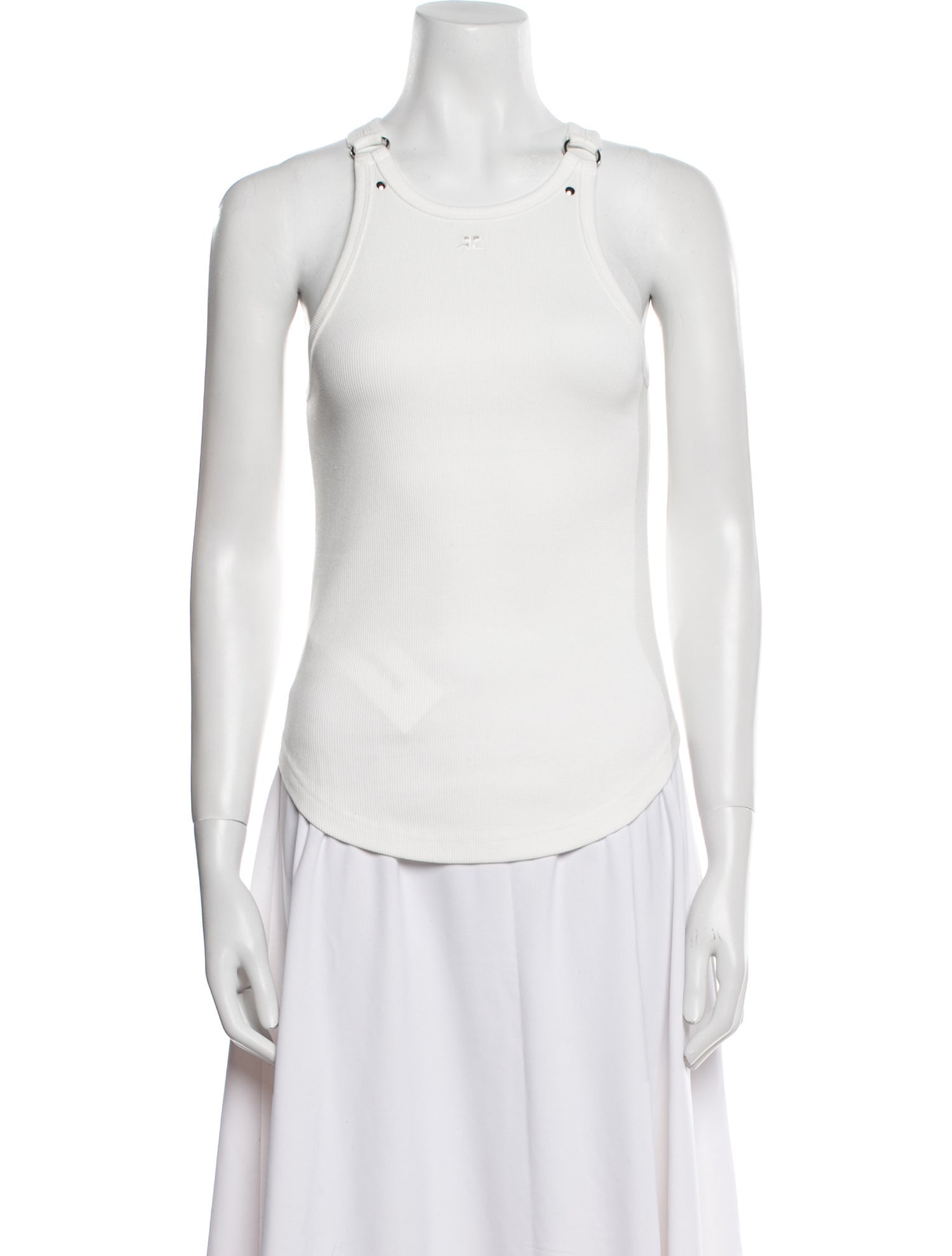 Courrèges Scoop Neck Sleeveless Top