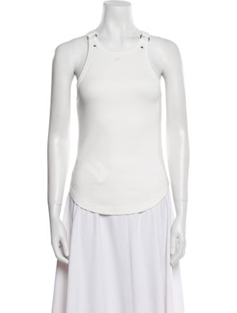 Courrèges Scoop Neck Sleeveless Top