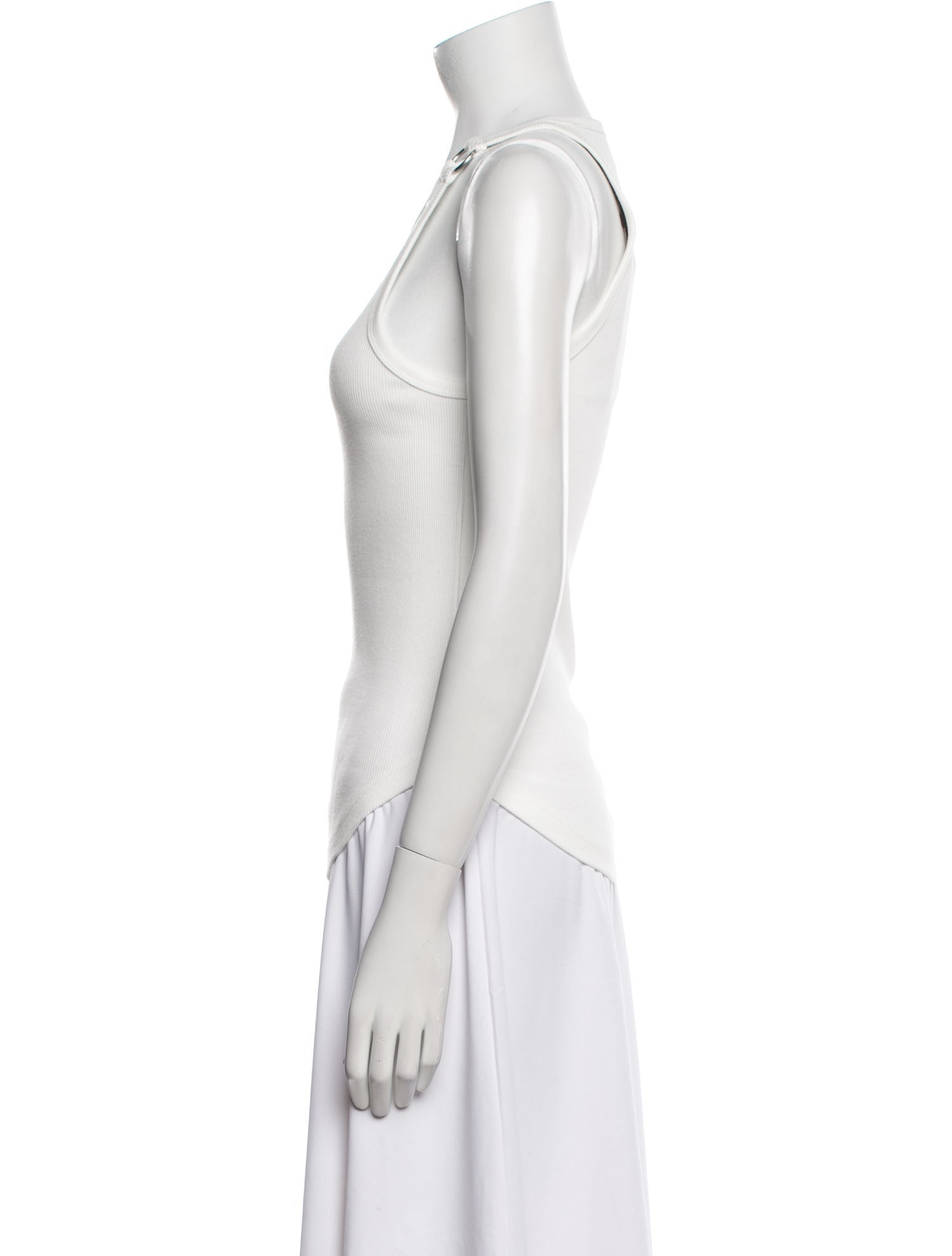Courrèges Scoop Neck Sleeveless Top