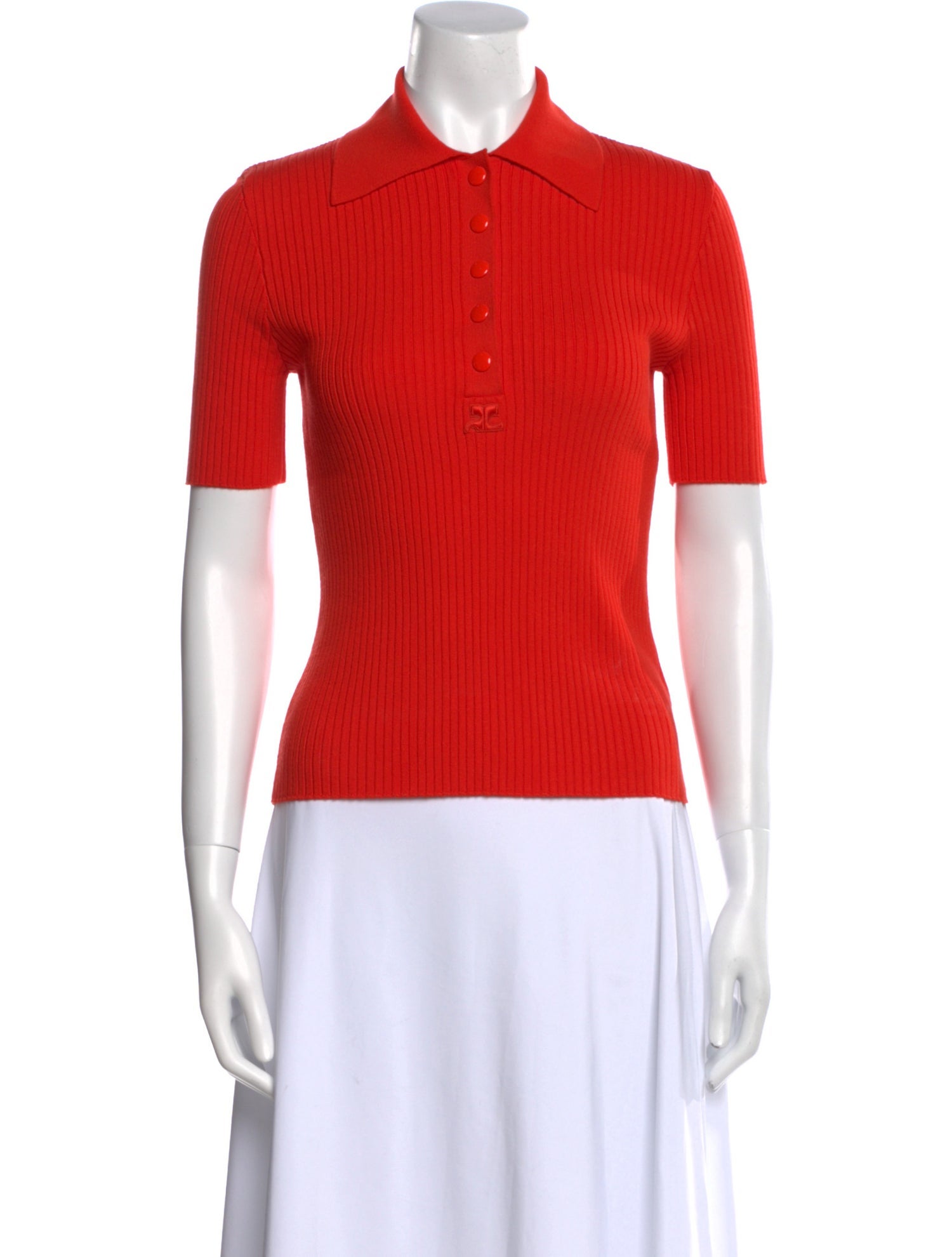 Courrèges Short Sleeve Polo