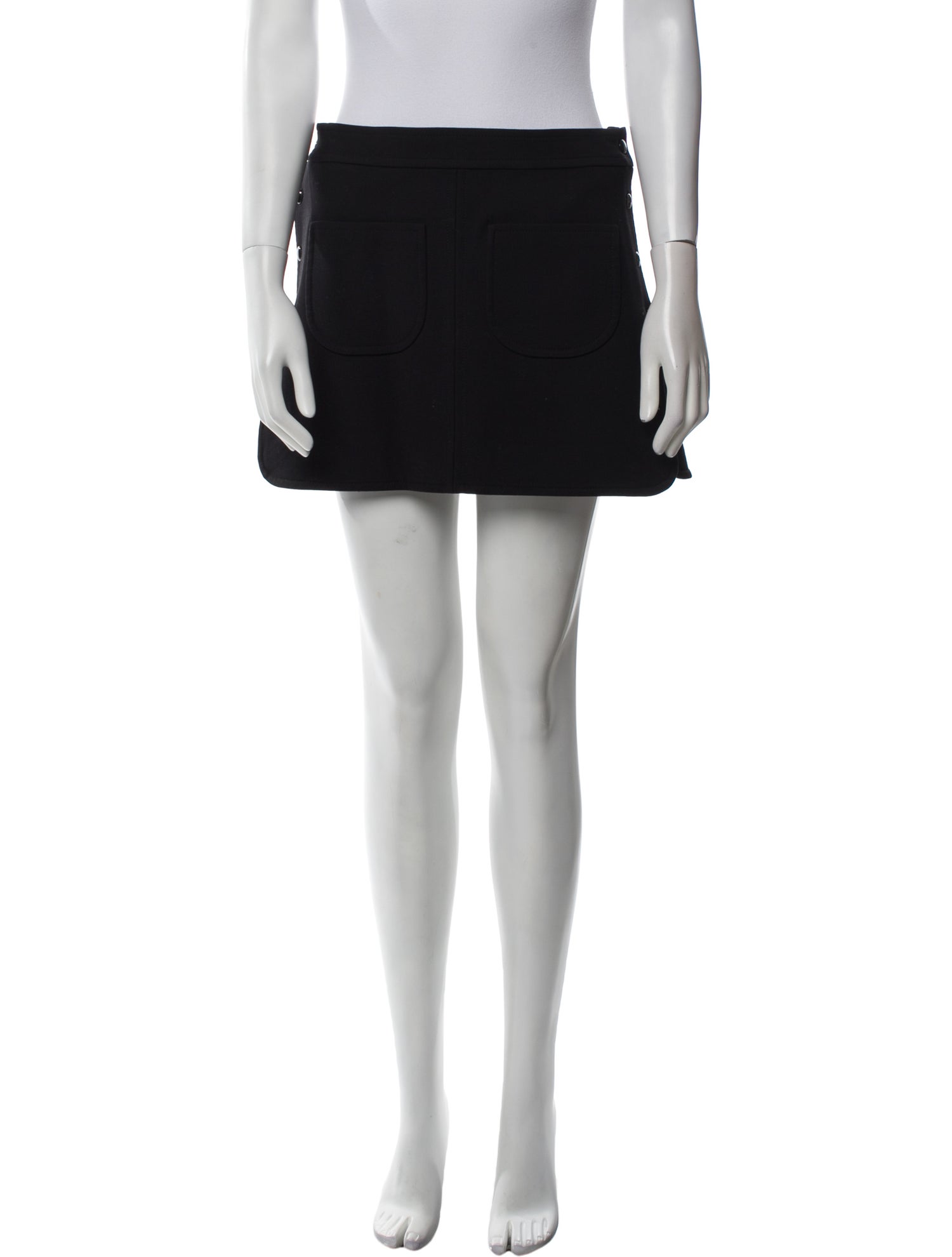 Courrèges Cutout Accent Mini Skirt