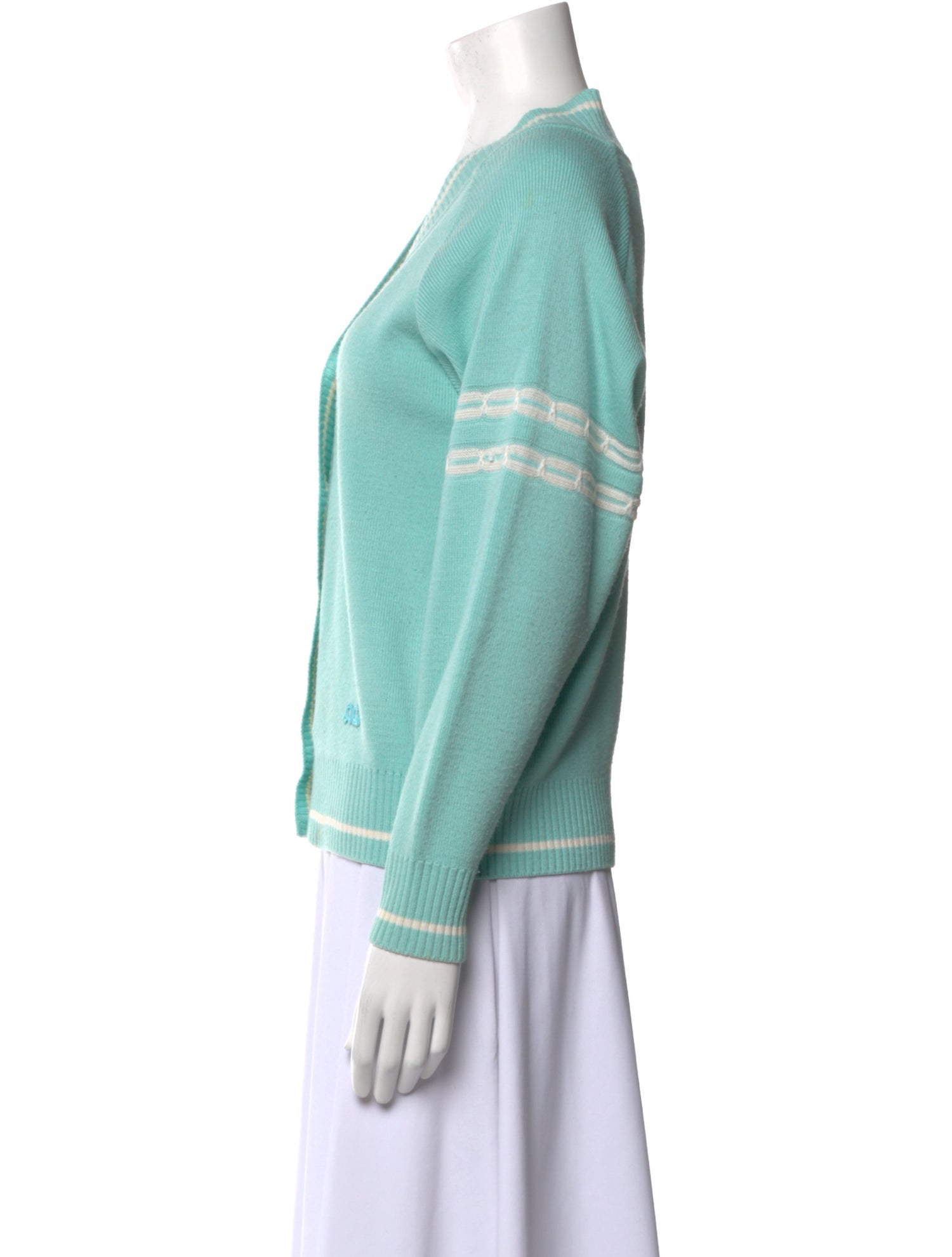 Courrèges Virgin Wool V-Neck Sweater