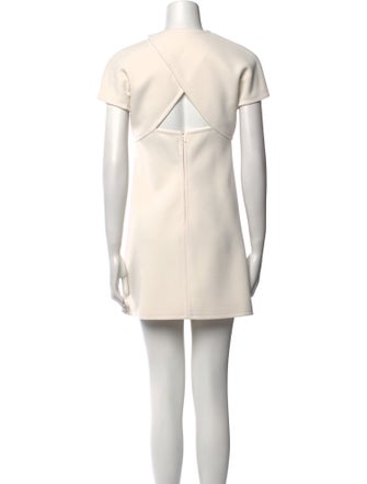 Courrèges Crew Neck Mini Dress